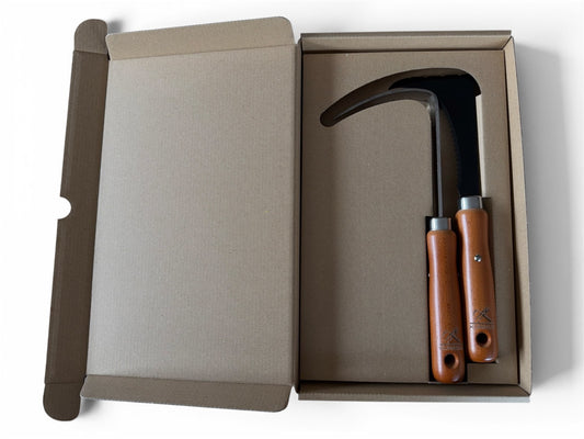 Stainless Steel Hooked Weeding Sickle (Right-Handed) & Standard Groove Cutter Set