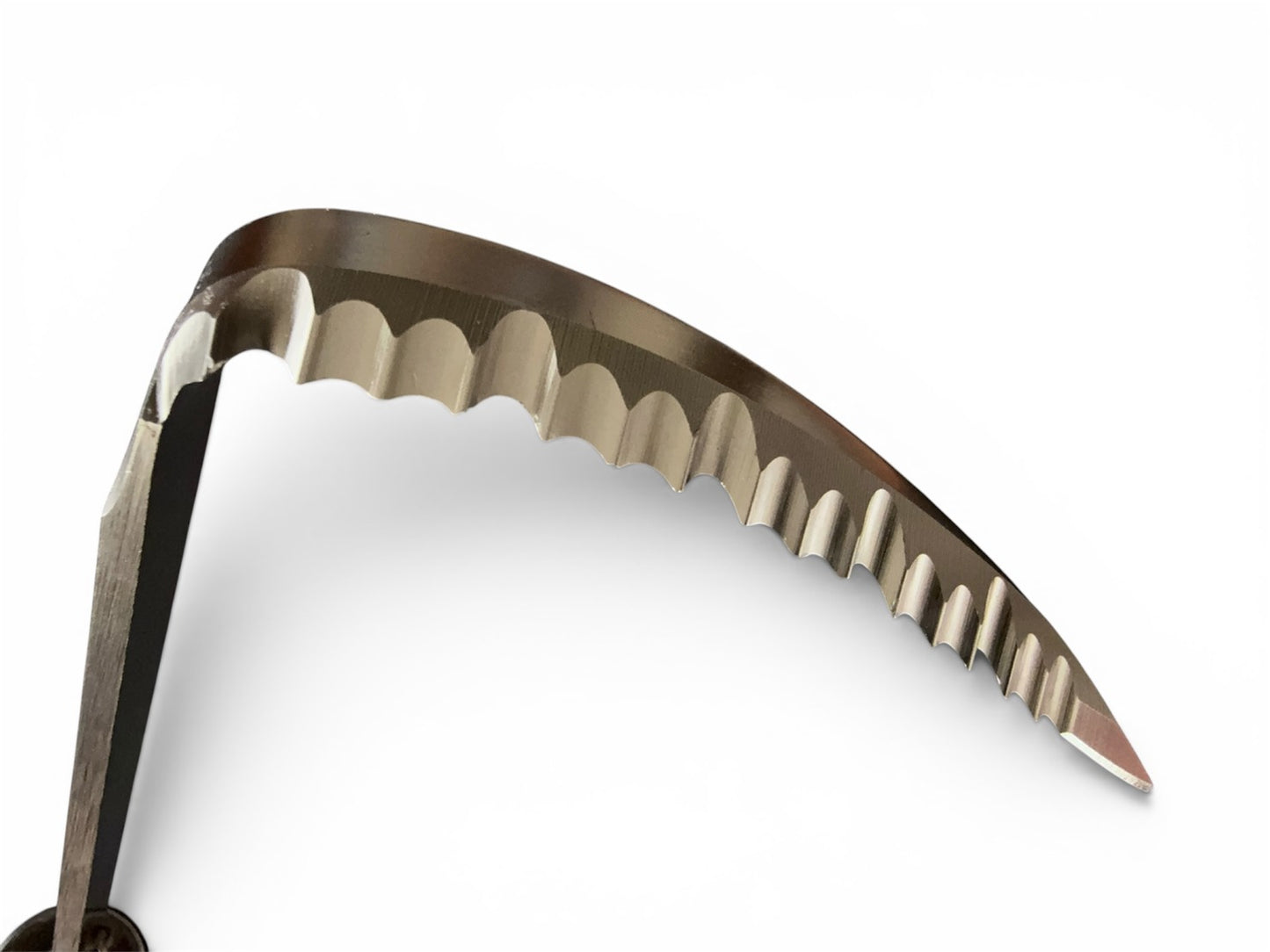 Stainless Steel Hooked Weeding Sickle (Right-Handed) & Standard Groove Cutter Set